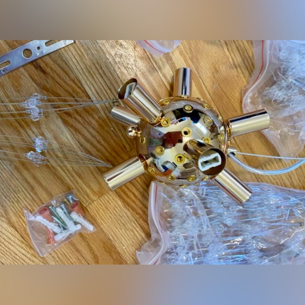 NEW Starburst Chandelier Light Fixture ๐ซ - Picture 5 of 10